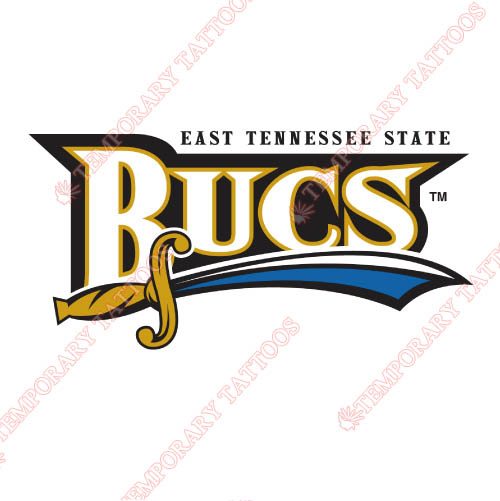 ETSU Buccaneers Customize Temporary Tattoos Stickers NO.4352